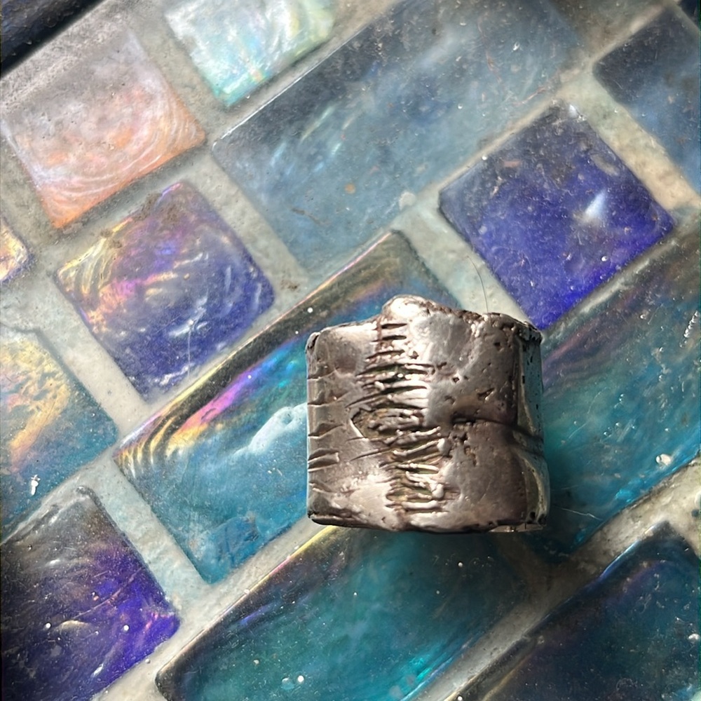 Solid Vintage Silver Ring From Barcelona - image 6